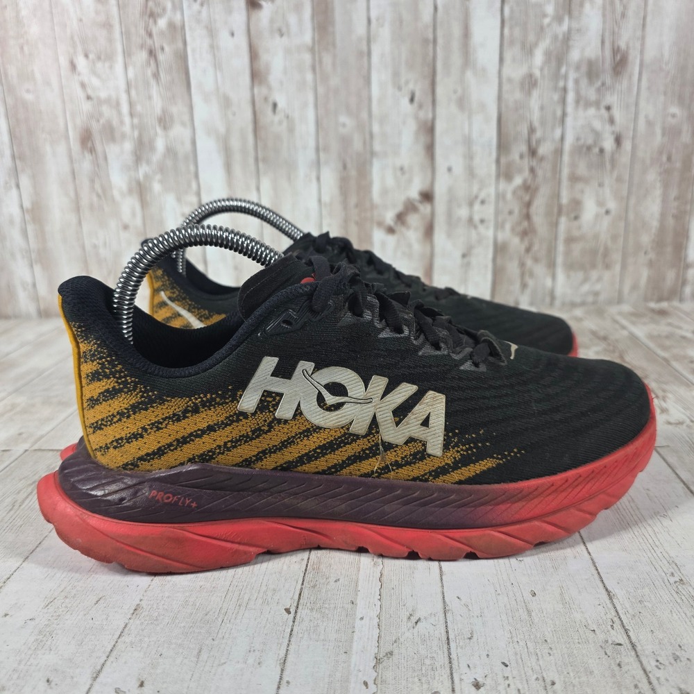 Hoka Mach 5 Womens 6.5B Running Shoes Black Copper 1127894-CKES PROFLY+